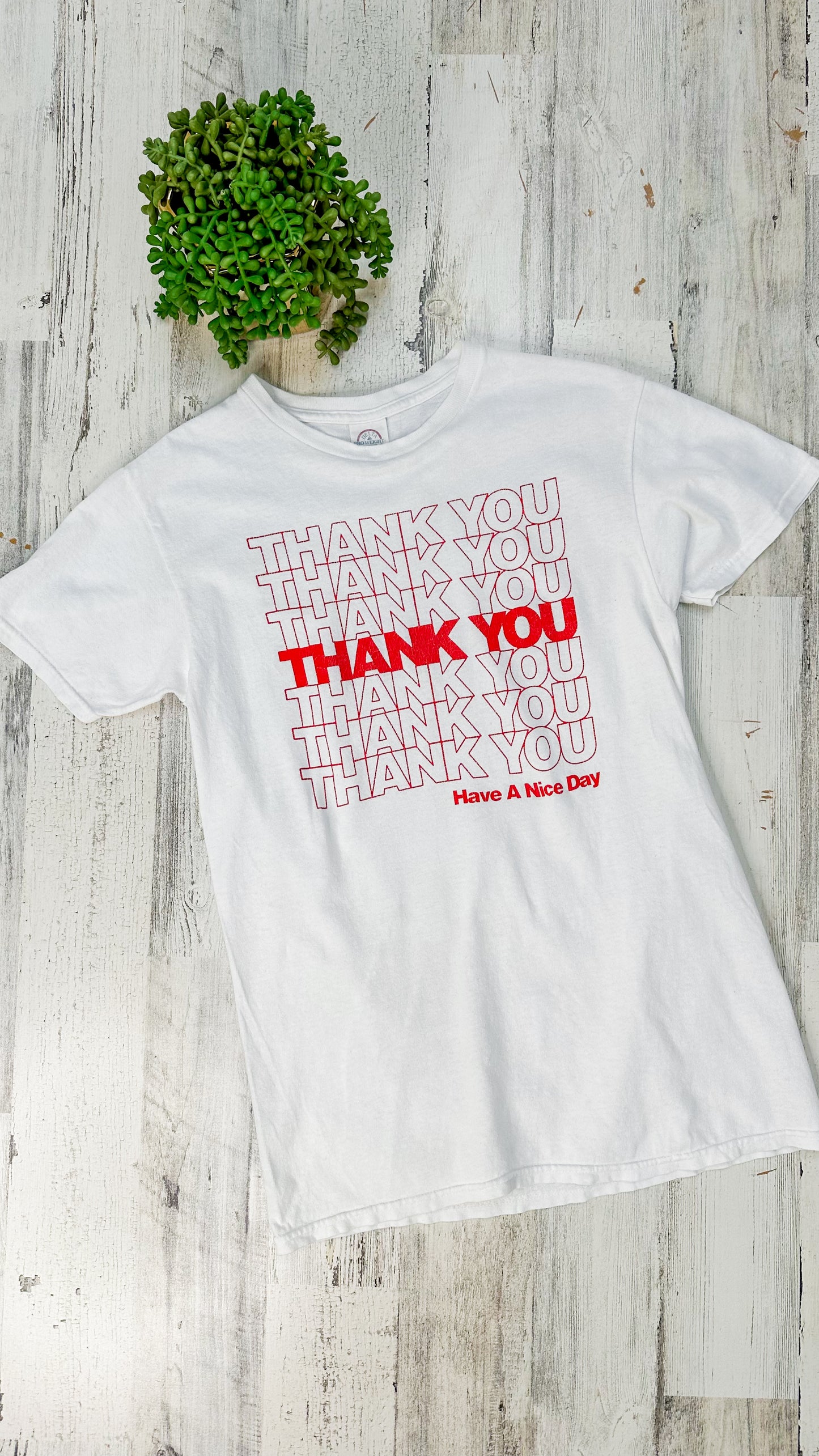 Vintage 90’s Thank You Single Stitch Graphic Tee (S)