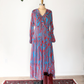 NEW Diane von Furstenberg Jaxon Blue and Red Midi Dress (M)
