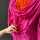 Jil Sander Magenta and Orange Reversible Hooded Wind Breaker Nylon Jacket