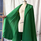 Vintage 60s Higbee's Cleveland Kelly Green Bouclé Cape Coat