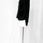 Sacai Black Cotton Pleat & Cardigan Layer Top (S)