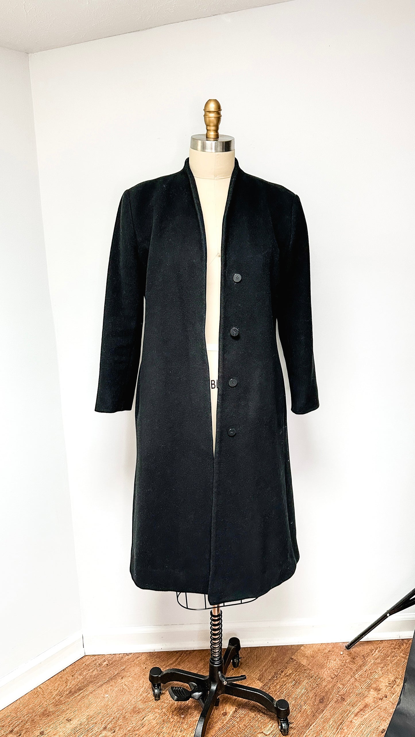 Kristen Blake Timeless Cashmere Blend Black Coat (S or 2/4)