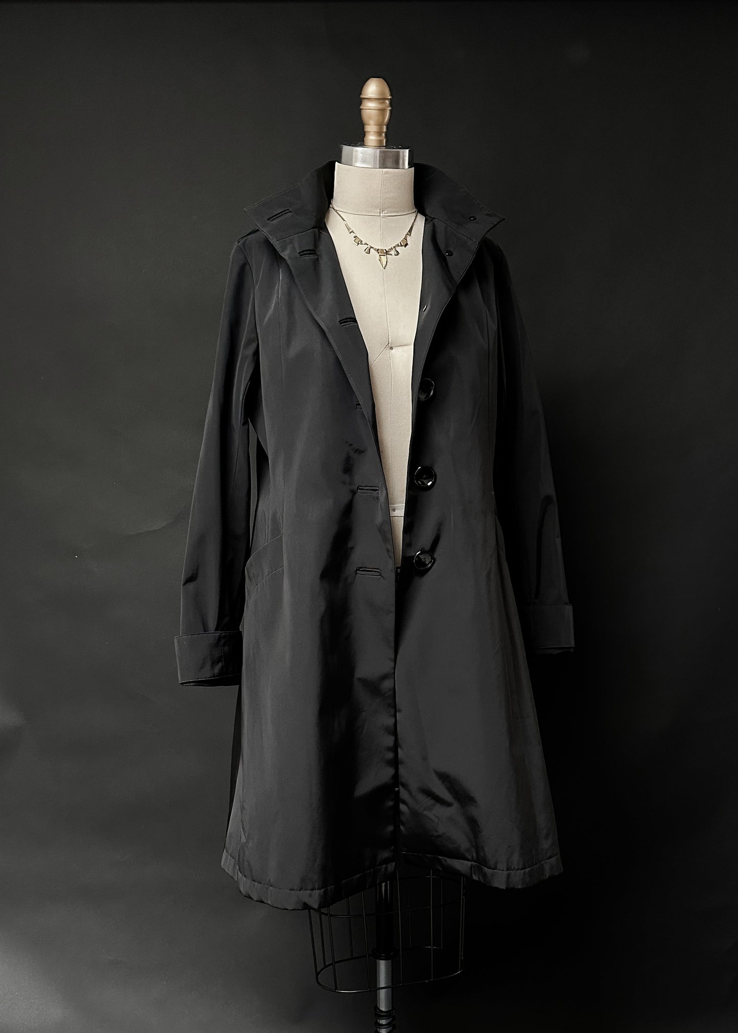 Jane Post Black Rain 2-in-1 Coat with Wool Zipped Liner