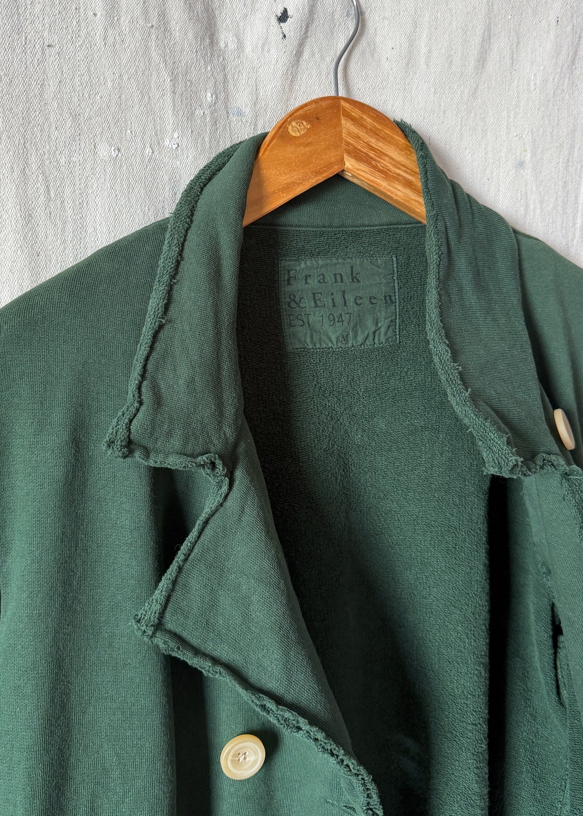 Frank & Eileen Belfast Cropped Sweatshirt Peacoat Jacket (M)