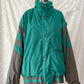 Vintage 80s Bogner Teal Gray Winter Ski Jacket (XL)
