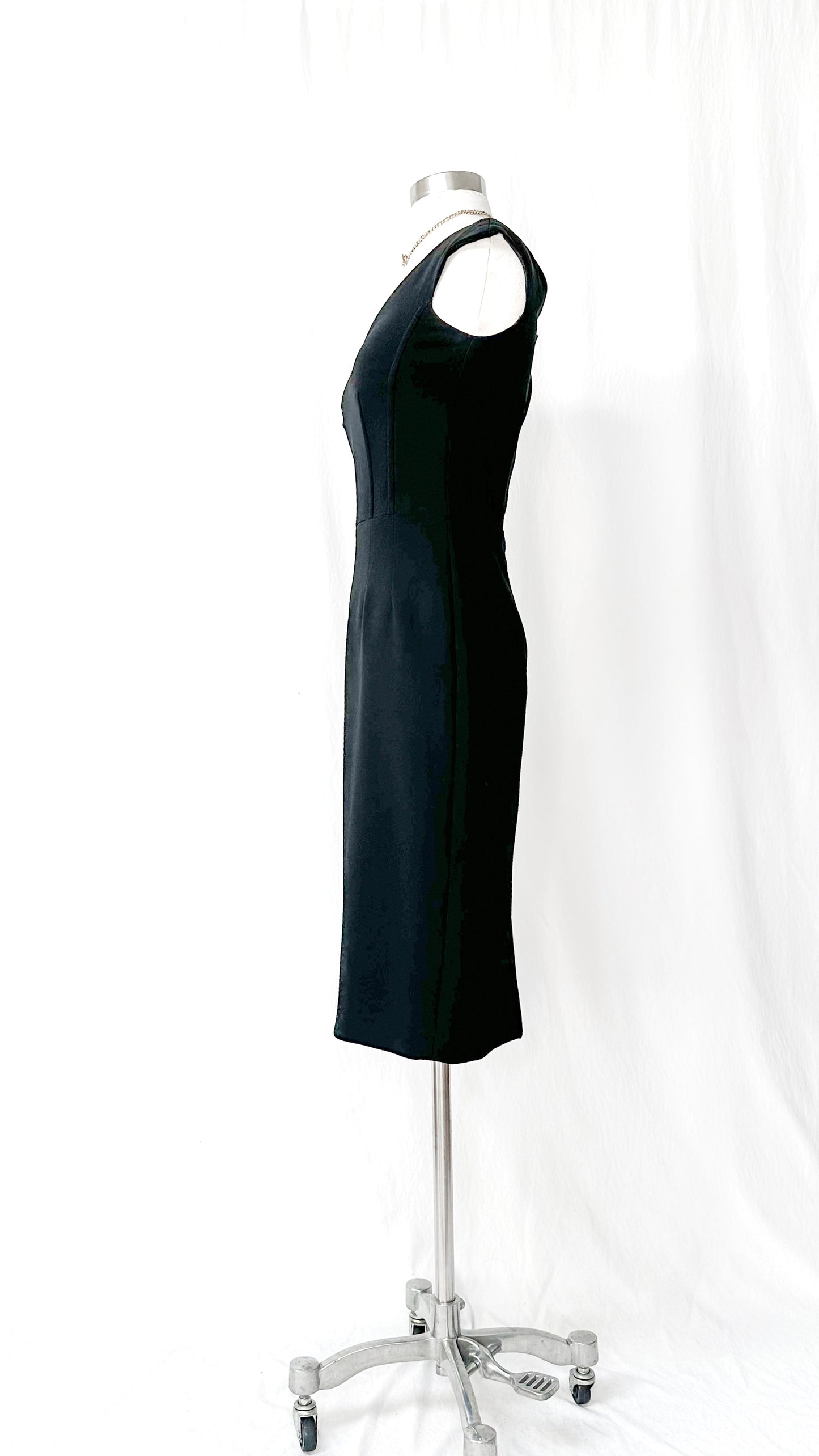 Dolce & Gabbana Timeless Wool and Silk Black Dress (IT 38 or US 2)