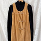 Vintage 70s John Meyer Tan Corduroy Toggle Jumper Dress
