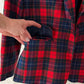 Vintage Pendleton Red Tartan Plaid Pure Virgin Wool Blazer Made in USA