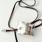 Uno de 50 Ibiza Silver Plated Leather Wrap Cuff Bracelet