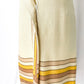 Vintage 1960’s Cream Striped Zipped Front Dress (8)