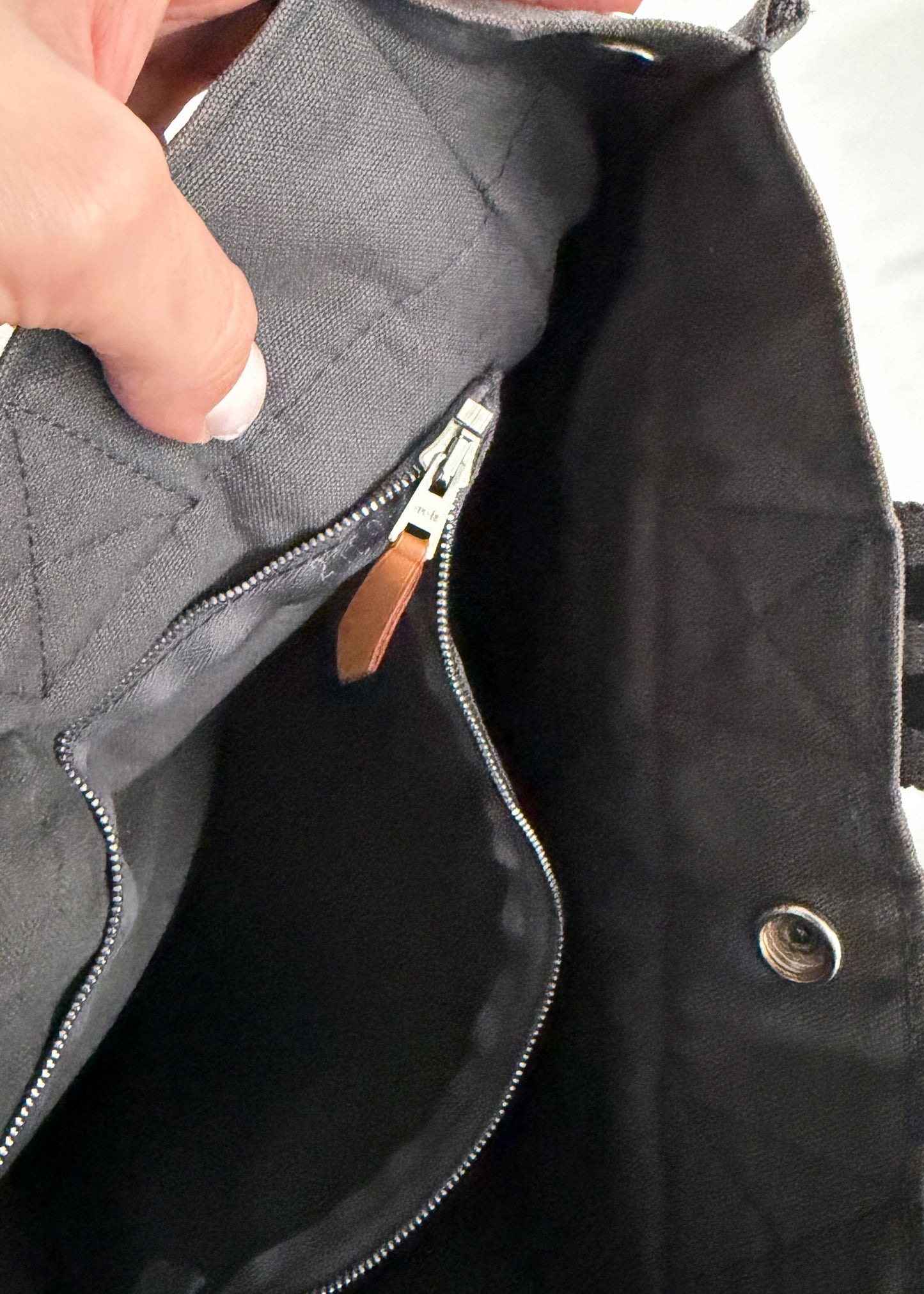 Hermès Fourre Tout Tote Canvas Bag in Graphite Gray