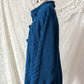 Vintage Aran Crafts Ireland Teal Blue Wool Cable Knit Cardigan Jacket (L)