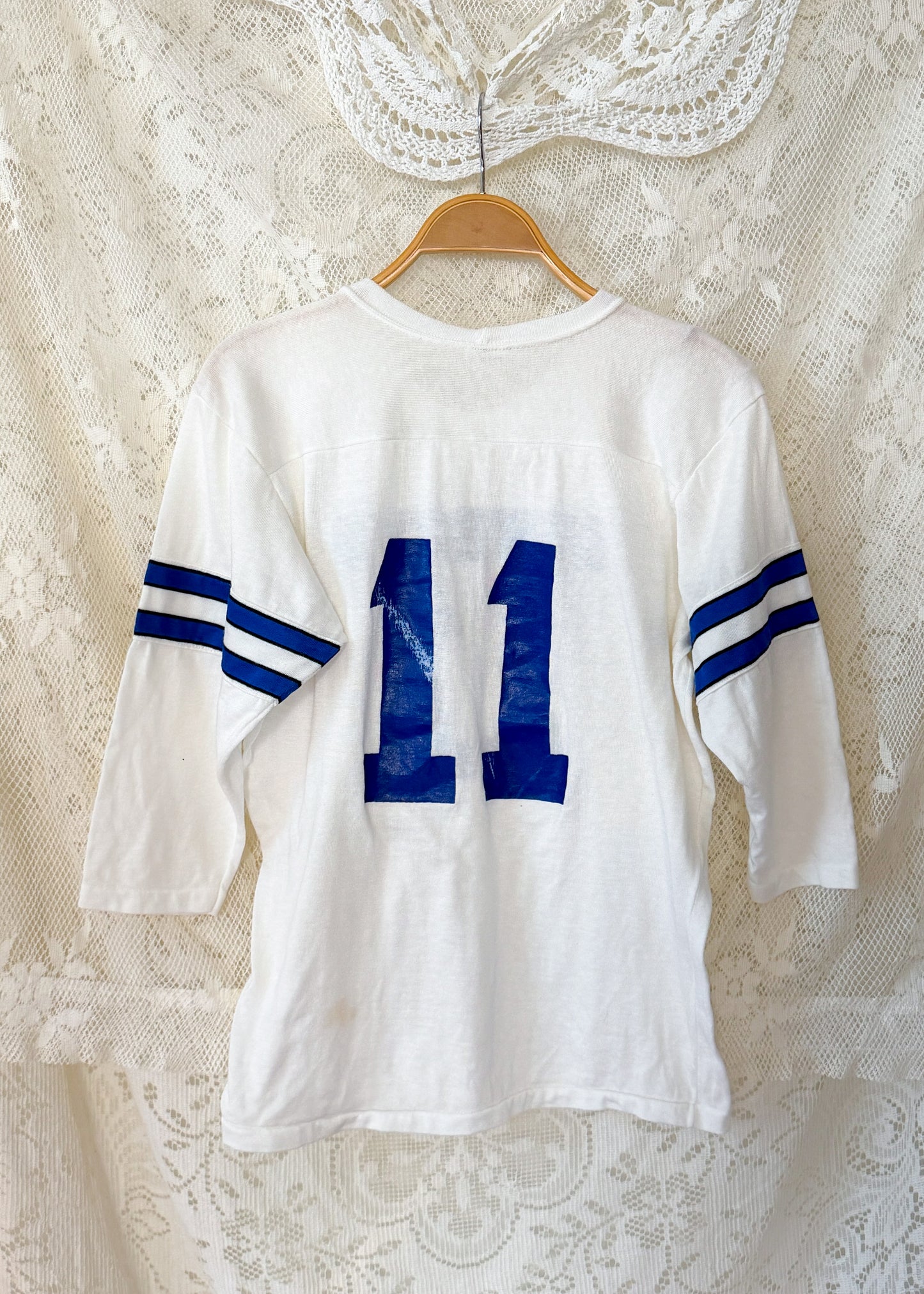 Vintage 80s Dallas Cowboys NFL Rawlings Football Jersey Shirt #11 (M)