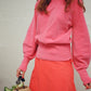 Just Female Adelet Knit Mock Neck Sweater in Rose Pink (M)