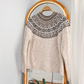 R&R Oatmeal Alpine Knit Crewneck Pullover (M)