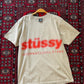 Stüssy Blur Tee in Khaki / Red Orange Graphic (M)