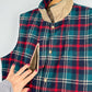 Vintage 80s Woolrich Fisherman Aesthetic Reversible Plaid Wool Canvas Utility Vest (mens L)