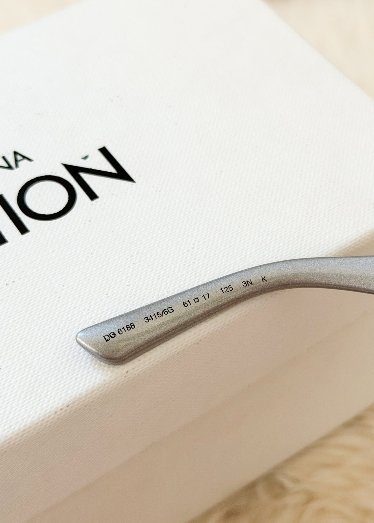 Dolce & Gabbana DG6188 Grey/Light Grey Mirrored (3415/6G) Unisex Sunglasses