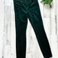 L’AGENCE Marguerite High Rise Velvet Slim Pants in Evergreen (28 or 6)