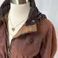 Barbour Women’s Brown Waxed Cotton Summer Sapper Utility Field Jacket (US 8)