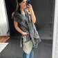 Mieko Mintz Vintage Kantha Cotton Draped Vest