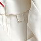 Vintage 70s Alfred Werber Ivory Wide Collar A-Line Dress (fits like M)