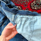 Mother The Quarter Breaker Flood Denim Jeans in Dark Wash Howdy (32)