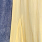 1930s Butter Yellow Silk Chiffon Bias Cut Dress
