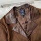 Brooks Brothers Chocolate Brown Suede Leather Blazer Jacket (10)