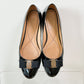 Ferragamo Varina Black Patent Leather Bow Ballet Flats (9 - 9.5)