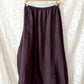 KL Playwear Brown 100% Linen Balloon Maxi Skirt (one size)