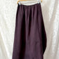 KL Playwear Brown 100% Linen Balloon Maxi Skirt (one size)