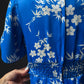 Vintage 70s Liberty House Hawaii Blue Floral Maxi Dress (M)