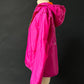 Jil Sander Magenta and Orange Reversible Hooded Wind Breaker Nylon Jacket