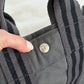 Hermès Fourre Tout Tote Canvas Bag in Graphite Gray