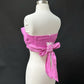 NEW Anthropologie Pink Ruffle Wrap and Tie Tube Top (S)