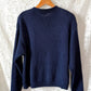 Vintage 90s American Eagle For Her Navy Embroidered Cardigan Sweater (M)
