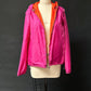 Jil Sander Magenta and Orange Reversible Hooded Wind Breaker Nylon Jacket