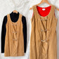 Vintage 70s John Meyer Tan Corduroy Toggle Jumper Dress