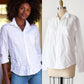 Frank & Eileen Barry Tailored Button Down in Signature Crinkle White Cotton (M)