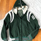 Vintage 70s Elyria Catholic Panthers Green Varsity Lettermen Jacket (S)