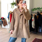 Max Mara Camel Brown Virgin Wool Mid Length Winter Coat (US 14)