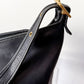 Vintage 90s Coach Black Leather XL Duffle Sac Bucket Purse # 9085