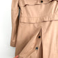 Via Spiga Khaki Brown Hooded Skirted Water Resistant Trench Coat (S)