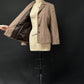 Vintage 90s First Issue Liz Claiborne Brown Tweed Belted Blazer (12)