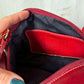 Vintage Coach Red Leather Bleeker Demi Purse # 9311