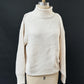 Cream Mock Neck Fishermen’s Sweater