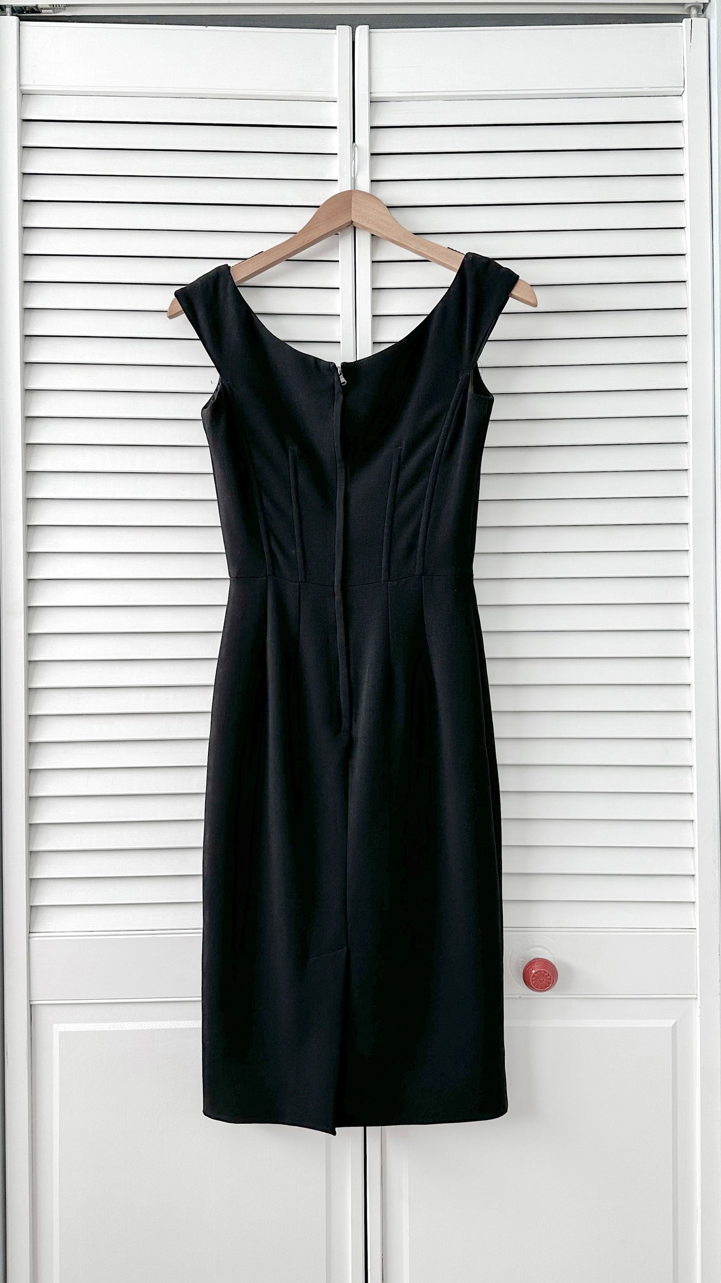 Dolce & Gabbana Timeless Wool and Silk Black Dress (IT 38 or US 2)