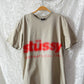 Stüssy Blur Tee in Khaki / Red Orange Graphic (M)