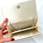 Gunne Sax Champagne Mesh Convertible Clutch Purse